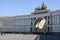 The front of the triumphal arch in Palace square in