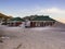 Front view on abandoned building in Hout Bay, Cape Town, South A