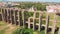 Front view of Aqueduct of Miracles, Merida, Spain