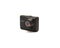 Front view back dash cam camera with micro-SD card inserts, audio input, wide-angle lens and Full HD 1080P IPS display isolated on