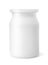 Front view of blank plastic dairy jar