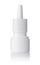 Front view of blank plastic  nasal spray bottle