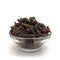 Front view of Bowl of Organic Long pepper Dried Fruit.