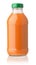 Front view of carrot juice bottle