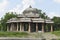 Front view - Cenotaph - Maqbara Octagonal pillars and dome at side of Alif Khan Masjid, Dholka