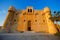 Front view of The Citadel of Qaitbay Qaitbay Fort, Is a 15th century defensive fortress located on the Mediterranean sea coast