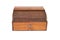 Front View of a Closed Vintage Wooden Cash Register Drawer