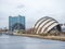 Front view of Clyde Auditorium, Glasgow