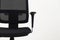 Front view of comfortable seat. Office chair on white background.