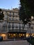 Front view of the entrance of historic luxury accommodation Hotel Hermitage in district Monte Carlo in Principality of Monaco.