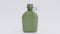 Front view green canteen military bottle premium photo 3d render