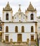 Front view of historic church in Pelourinho neighborhood