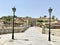 Front view of the iconic bridge in Toledo