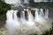 Front view of the Iguazu waterfalls, Brazil