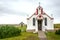 Front view of Italian Chapel on Lamb Holm, Orkney Islands, Scotland