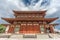 Front view of Kondo (Main hall) of Yakushi-Ji temple. Listed as UNESCO World Heritage Site as Historic Monuments of Ancient Nara