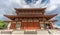 Front view of Kondo (Main hall) of Yakushi-Ji temple. Listed as UNESCO World Heritage Site as Historic Monuments of Ancient Nara