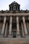 Front view of leeds town hall with main doors columns and steps