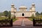 Front view, mausoleum of Etmaduddaula or Itmad-ud-Daula tomb often regarded as a draft of the Taj Mahal