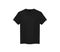 Front view of men`s black t-shirt Mock-up on dark background. Short sleeve T-shirt template on background