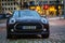 Front view of Parked Mini Cooper on City Center of Gothenburg