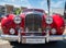 Front view with a red vinatge Jaguar MK IX