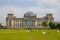 Front view on the `Reichstag/Bundestag` - german parliament in berlin