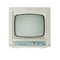 Front view of a retro monitor isolated on a white background