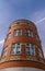 Front view of Round building appartment with clear sky Oosterhout, The Netherlands