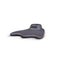 Front view on rubber black driver fin for swimming. Swimming suit and shoes