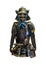Front View Samurai Warrior Cosutme Isolated