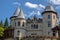 Front view of the Savoy Caste, Gressoney-Saint-Jean, Aosta Valley, Italy