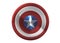 Front view of the shield of Marvel comic character Captain America