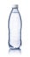 Front view of small clear water bottle