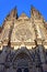 Front view of St. Vitus gothic cathedral in Prague