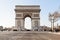 Front view of Triumphal Arch de l Etoile in Paris