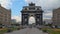 Front view of Triumphal Arch in Moscow