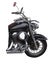 Front wheel black motorcycle isolated