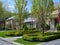 Front yards on suburban street