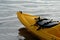 Front of yellow kayak