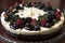 Frontal closeup cheesecake