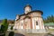 Frontal view of the main temple in the Sinai Monastery, Romania