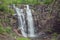 Frontal view of the Skjervsfossen in long exposure