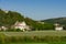 Frontal view of the Villa Valmarana Morosini in Altavilla Vicentina among the vineyards,Veneto