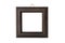 Frontal view of vintage square wooden photo frame