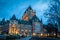 Frontenac Castle at night - Quebec City, Quebec, Canada