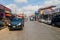 FRONTERAS, GUATEMALA - MARCH 11, 2016: Traffic on the main road in Fronteras town, Guatema