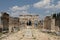 Frontinus Gate and Street in Hierapolis Ancient City, Turkey