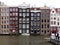 Fronts of Dutch houses - Boats tour through the canals in the Grachtengordel-West area of Amsterdam, Holland, Netherlands