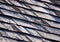 Frost on a newly shingled roof creating an interesting design.